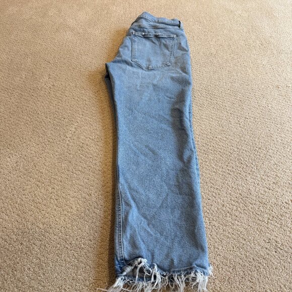 Agolde Jeans Kye Mid Rise Straight Crop Boho Distressed #A9100B-3026 Size 31 - Picture 7 of 15
